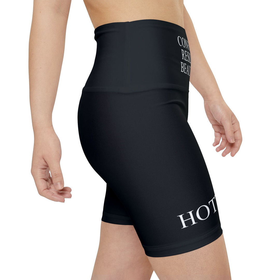Empowerment Workout Shorts | Confident, Resilient, Beautiful (BLACK)