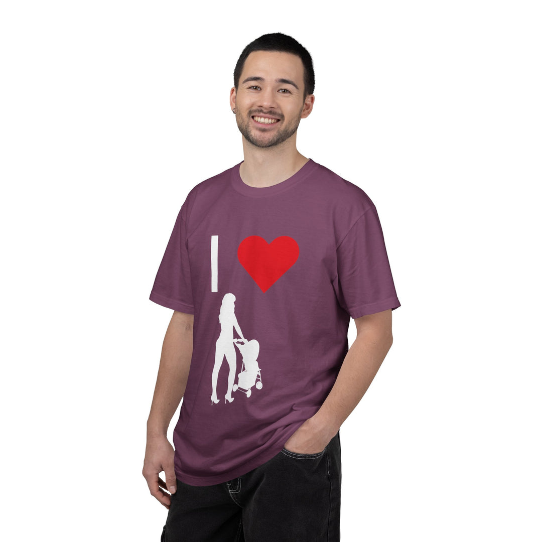 I ❤️ Hottest Mom Unisex Garment-Dyed T-Shirt | Celebrate Love and Empowerment