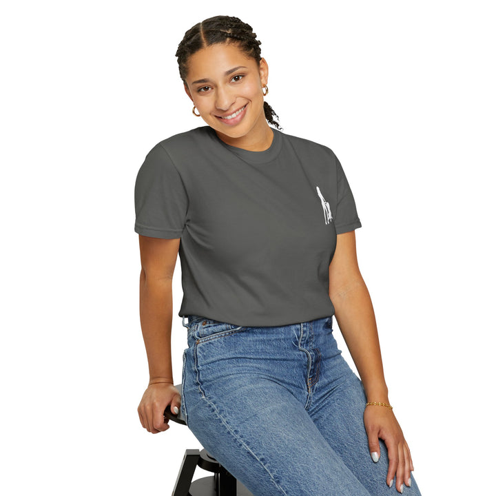 Subtle Hottest Mom Logo Unisex Garment-Dyed T-Shirt