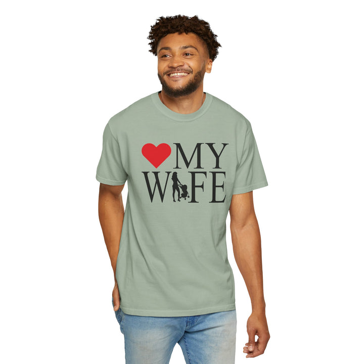 ❤️ My Wife Unisex Garment-Dyed T-Shirt