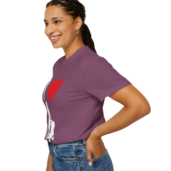 I ❤️ Hottest Mom Unisex Garment-Dyed T-Shirt | Celebrate Love and Empowerment