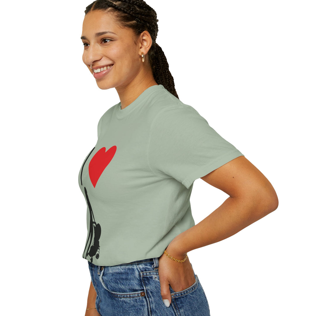 I ❤️ Hottest Mom Unisex Garment-Dyed T-Shirt | Celebrate Love and Empowerment