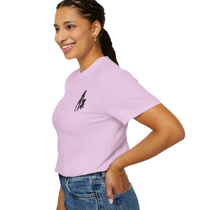 Subtle Hottest Mom Logo Unisex Garment-Dyed T-Shirt