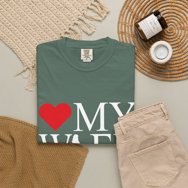 ❤️ My Wife Unisex Garment-Dyed T-Shirt
