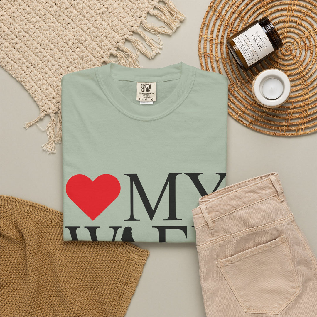 ❤️ My Wife Unisex Garment-Dyed T-Shirt