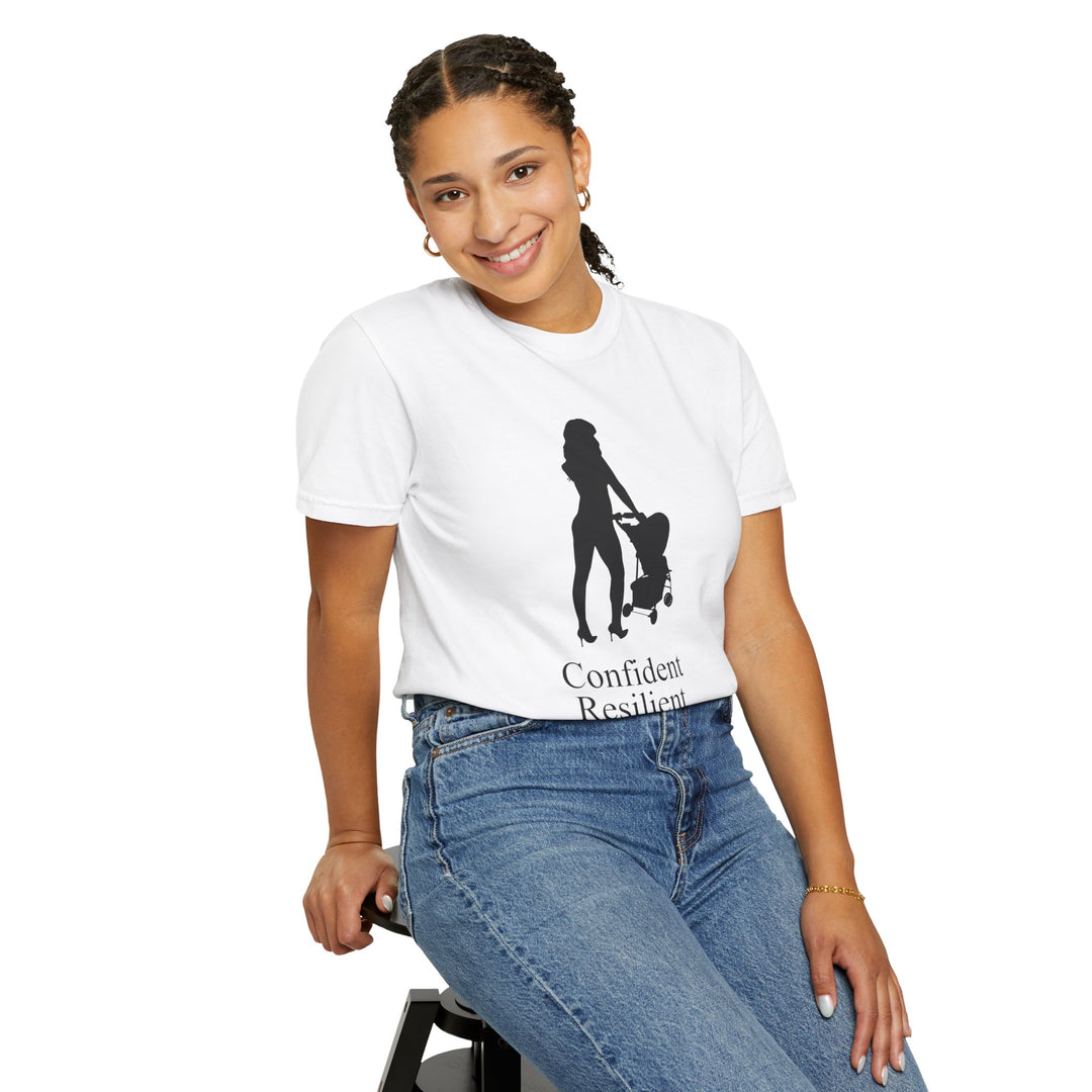 Confident, Resilient, Beautiful T-Shirt | Hottest Mom Logo | Comfort Colors