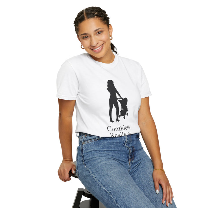 Confident, Resilient, Beautiful T-Shirt | Hottest Mom Logo | Comfort Colors