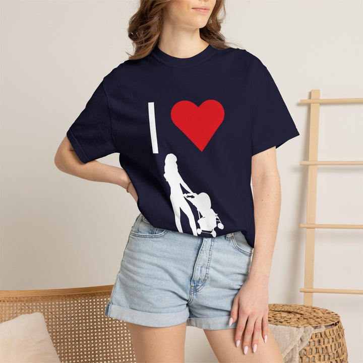 I ❤️ Hottest Mom Unisex Garment-Dyed T-Shirt | Celebrate Love and Empowerment