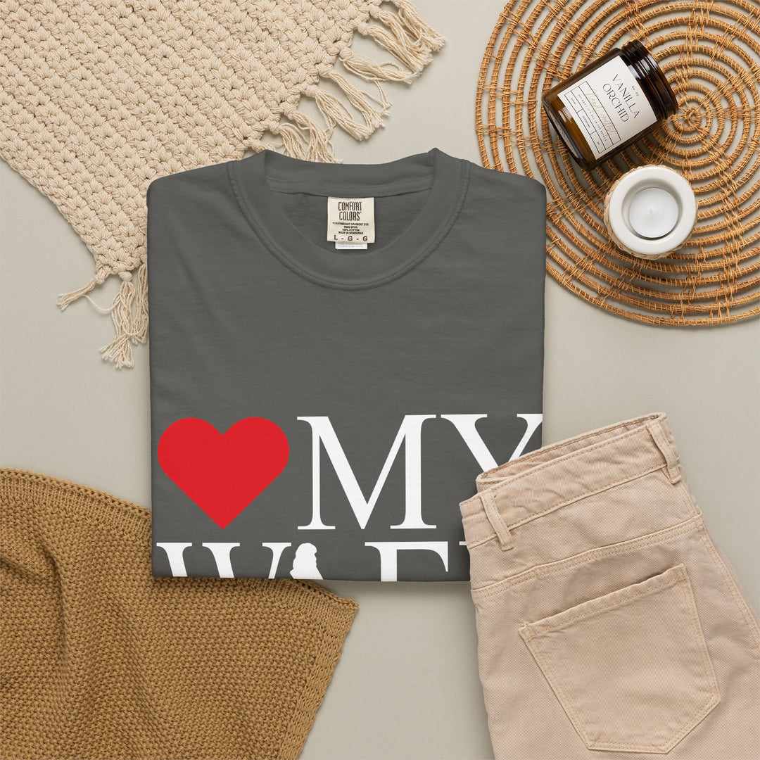 ❤️ My Wife Unisex Garment-Dyed T-Shirt