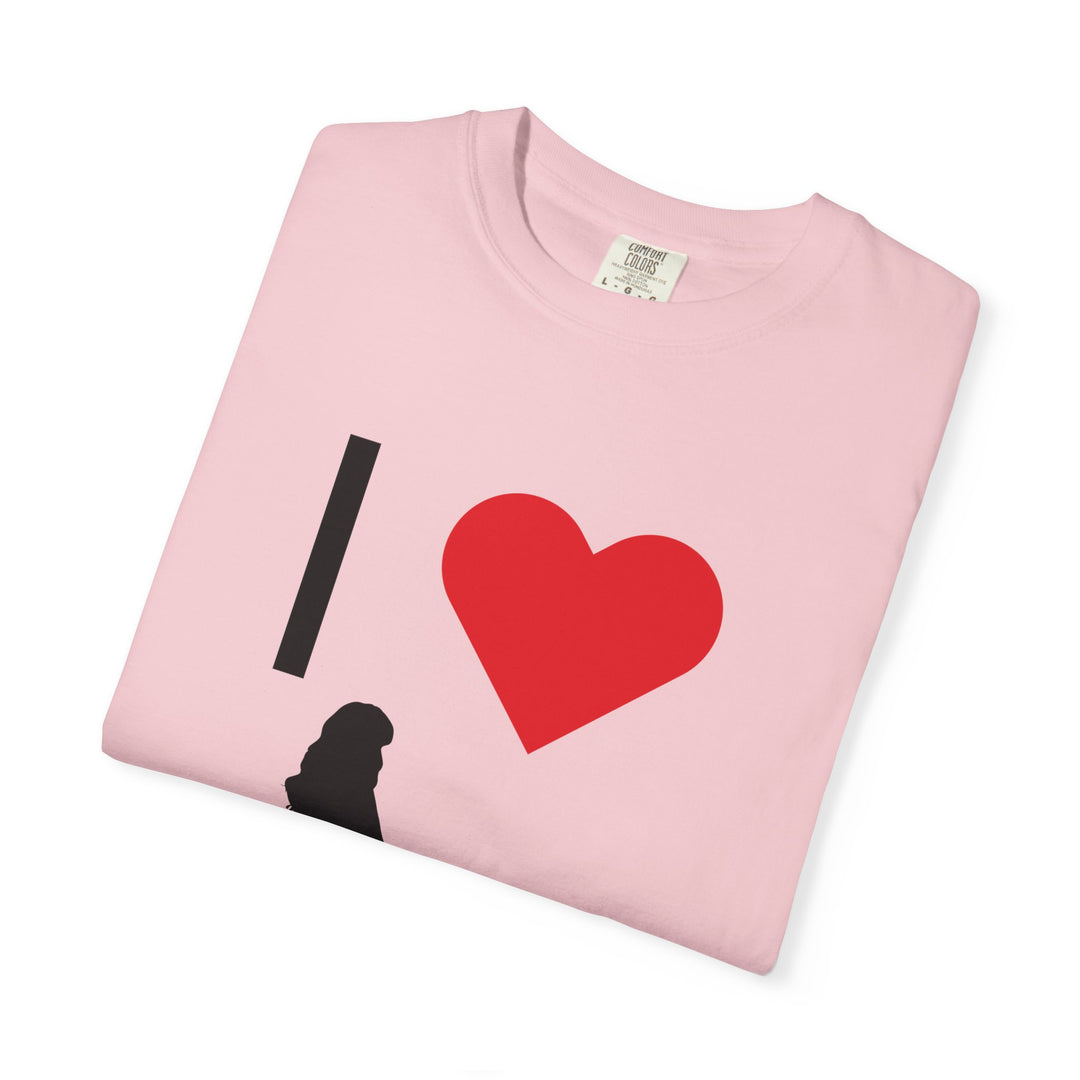 I ❤️ Hottest Mom Unisex Garment-Dyed T-Shirt | Celebrate Love and Empowerment