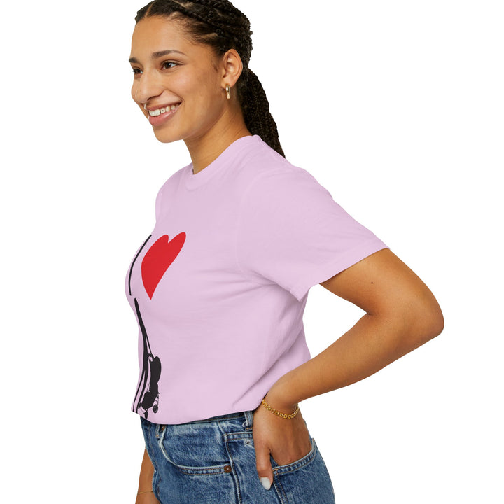 I ❤️ Hottest Mom Unisex Garment-Dyed T-Shirt | Celebrate Love and Empowerment
