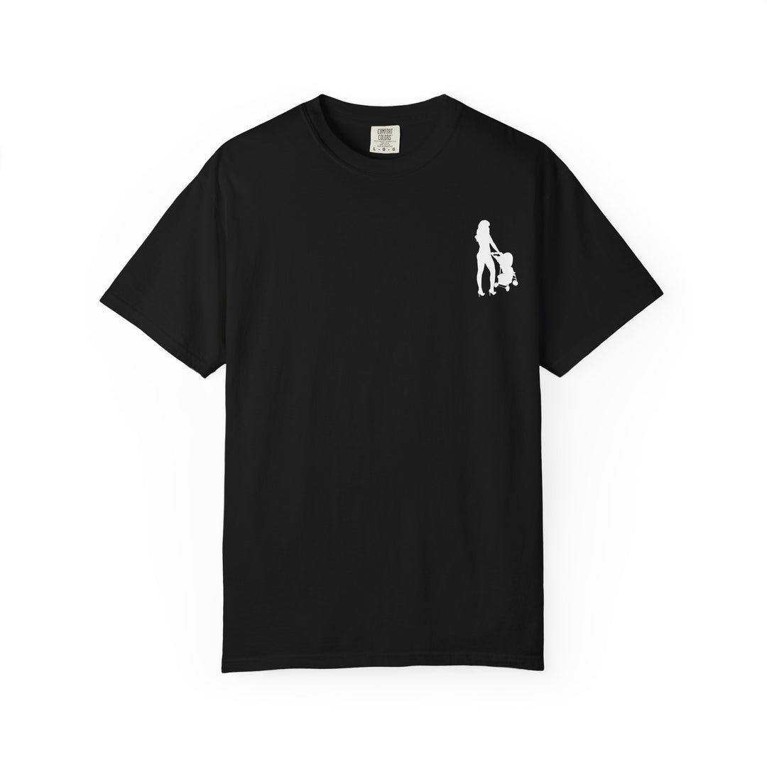 Subtle Hottest Mom Logo Unisex Garment-Dyed T-Shirt