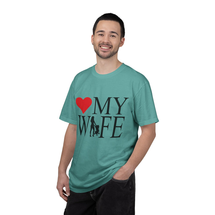 ❤️ My Wife Unisex Garment-Dyed T-Shirt
