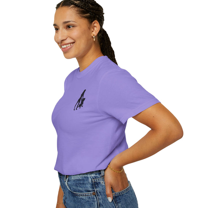 Subtle Hottest Mom Logo Unisex Garment-Dyed T-Shirt