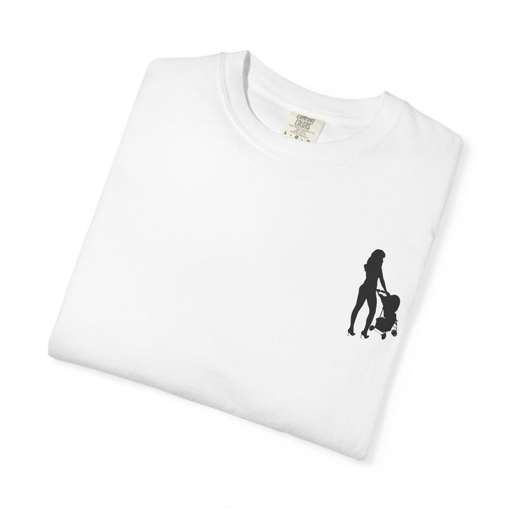 Subtle Hottest Mom Logo Unisex Garment-Dyed T-Shirt