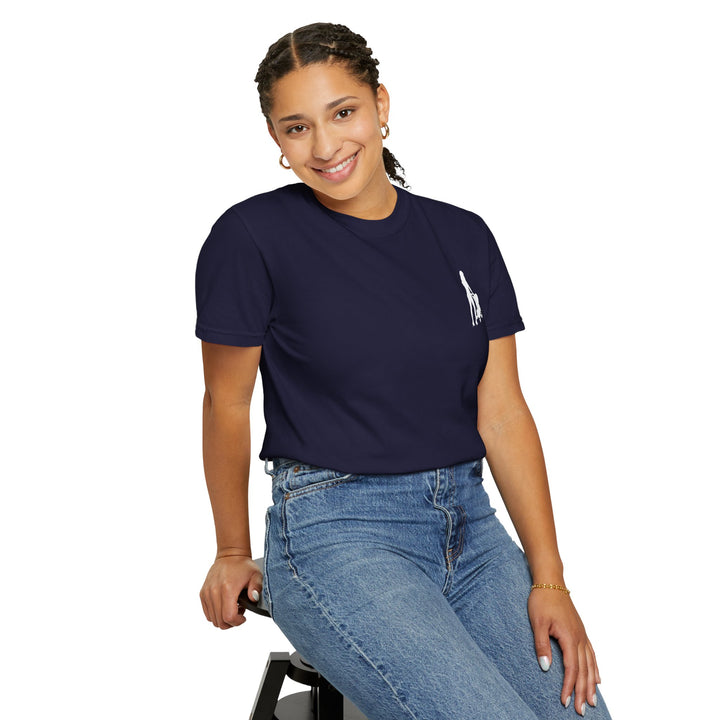 Subtle Hottest Mom Logo Unisex Garment-Dyed T-Shirt