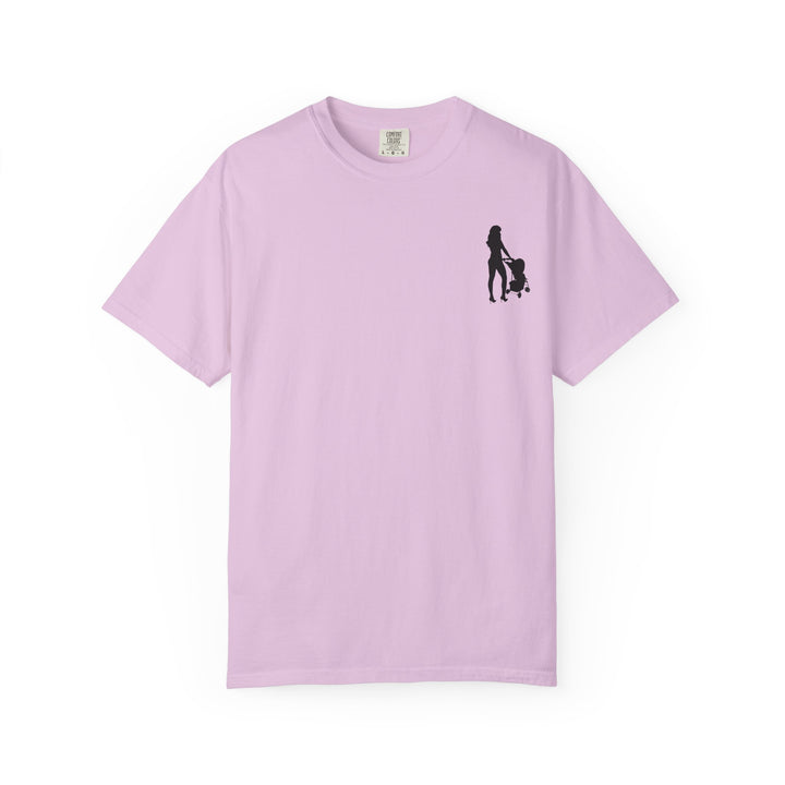 Subtle Hottest Mom Logo Unisex Garment-Dyed T-Shirt
