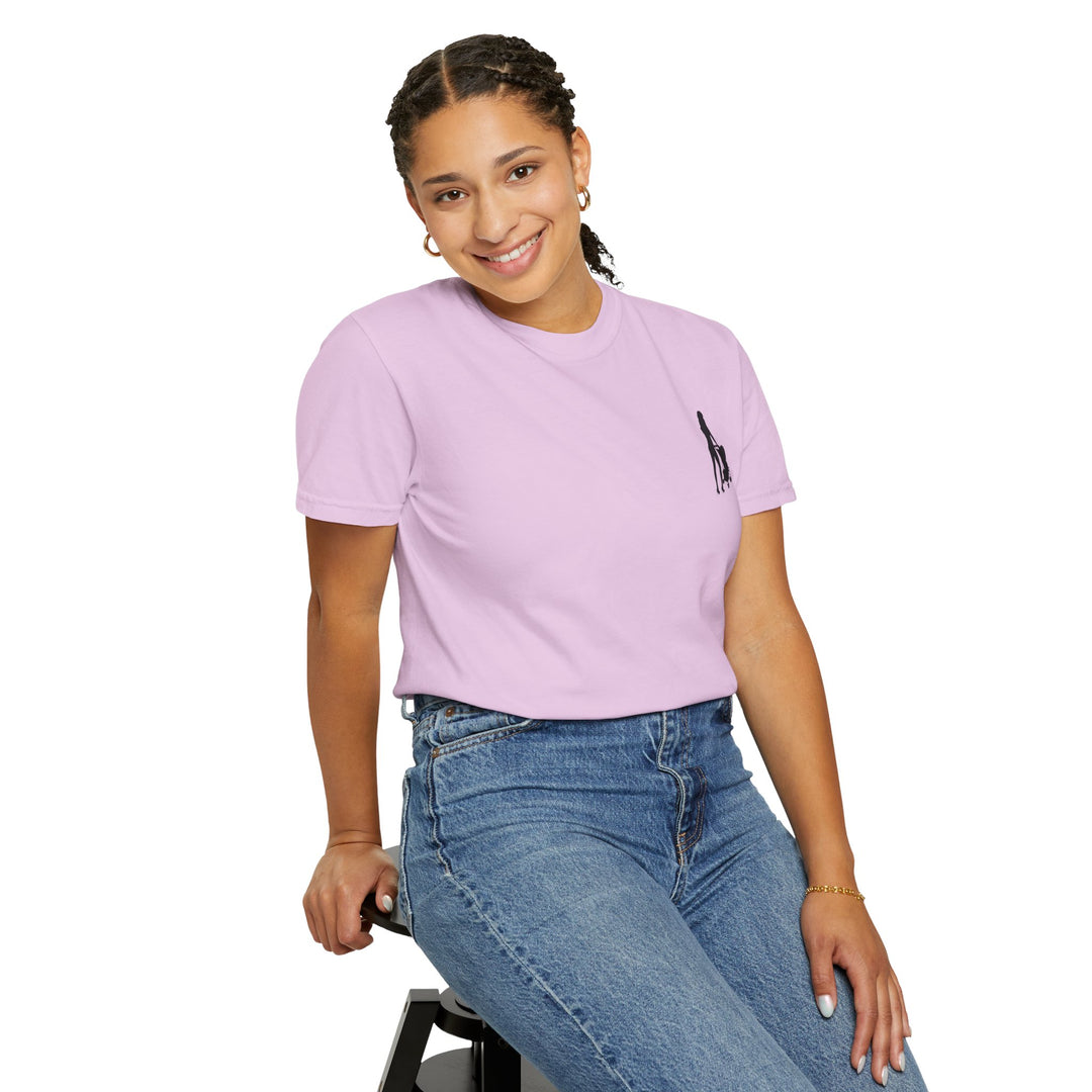 Subtle Hottest Mom Logo Unisex Garment-Dyed T-Shirt