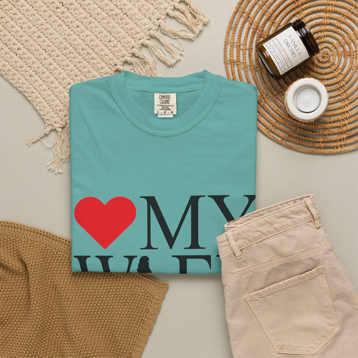 ❤️ My Wife Unisex Garment-Dyed T-Shirt