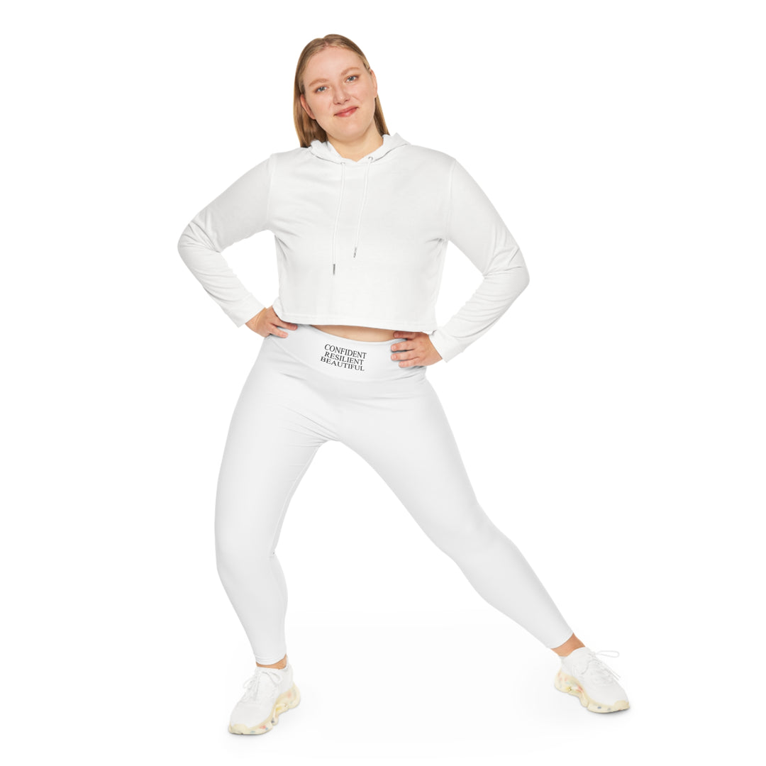 Curvaceous Empowerment Leggings | Confident, Resilient, Beautiful | Activewear for Moms