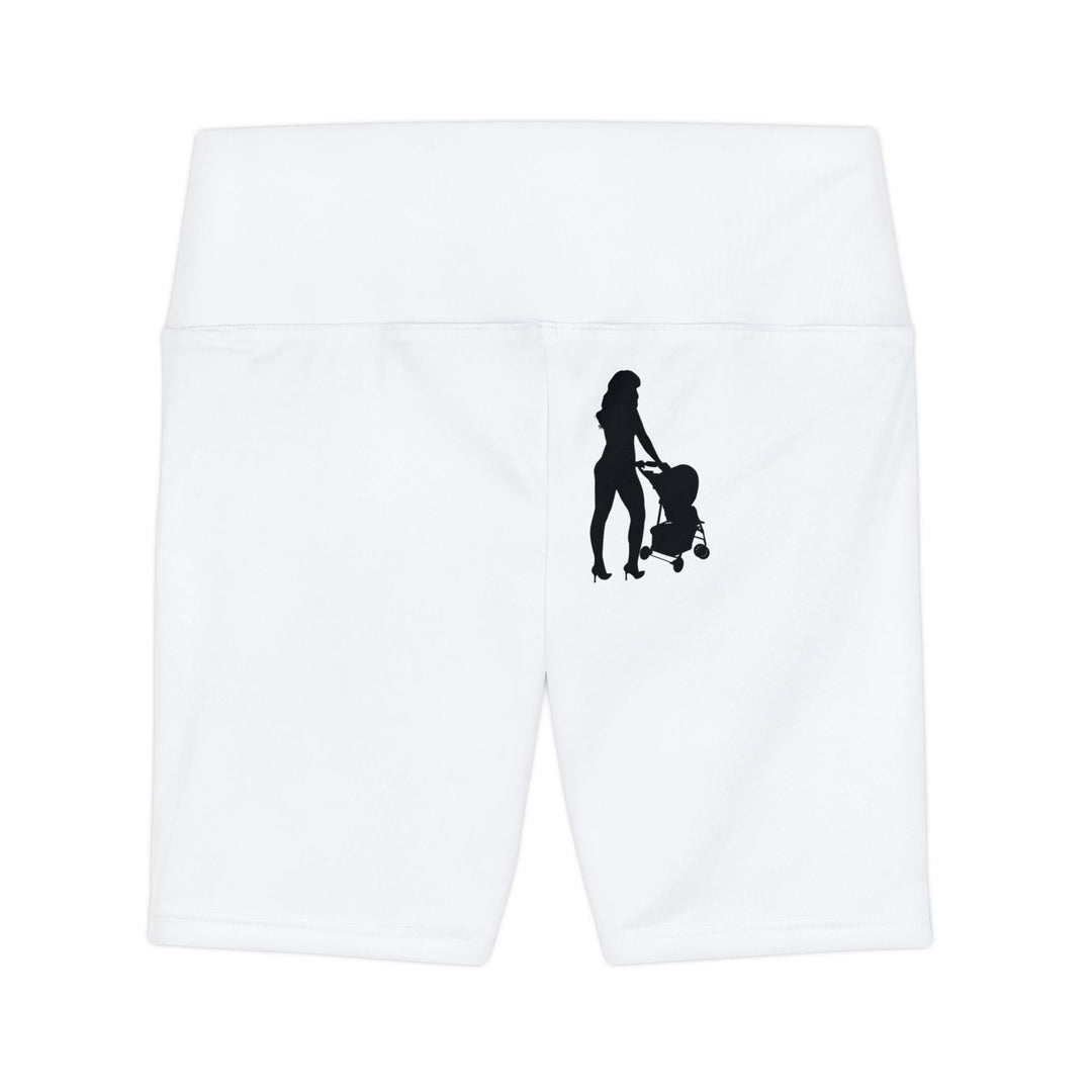 Empowerment Workout Shorts | Confident, Resilient, Beautiful (WHITE)