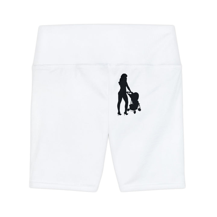 Empowerment Workout Shorts | Confident, Resilient, Beautiful (WHITE)