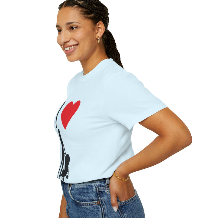 I ❤️ Hottest Mom Unisex Garment-Dyed T-Shirt | Celebrate Love and Empowerment