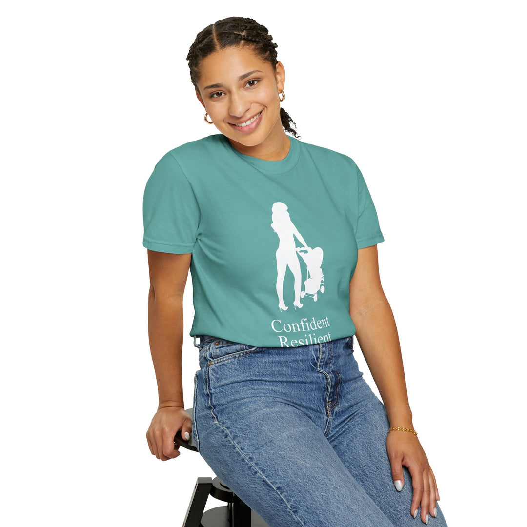 Confident, Resilient, Beautiful T-Shirt | Hottest Mom Logo | Comfort Colors