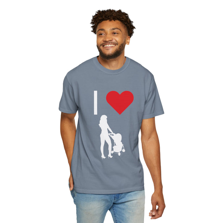 I ❤️ Hottest Mom Unisex Garment-Dyed T-Shirt | Celebrate Love and Empowerment