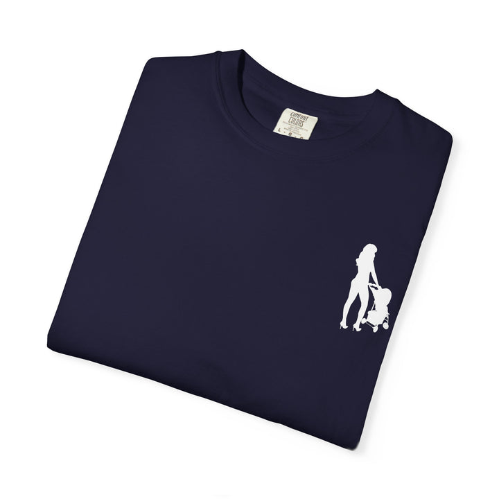 Subtle Hottest Mom Logo Unisex Garment-Dyed T-Shirt