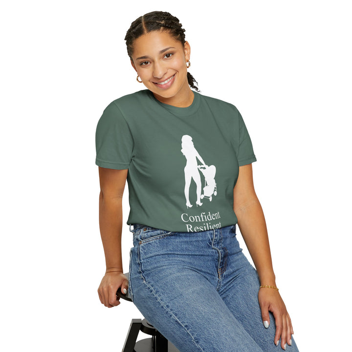 Confident, Resilient, Beautiful T-Shirt | Hottest Mom Logo | Comfort Colors