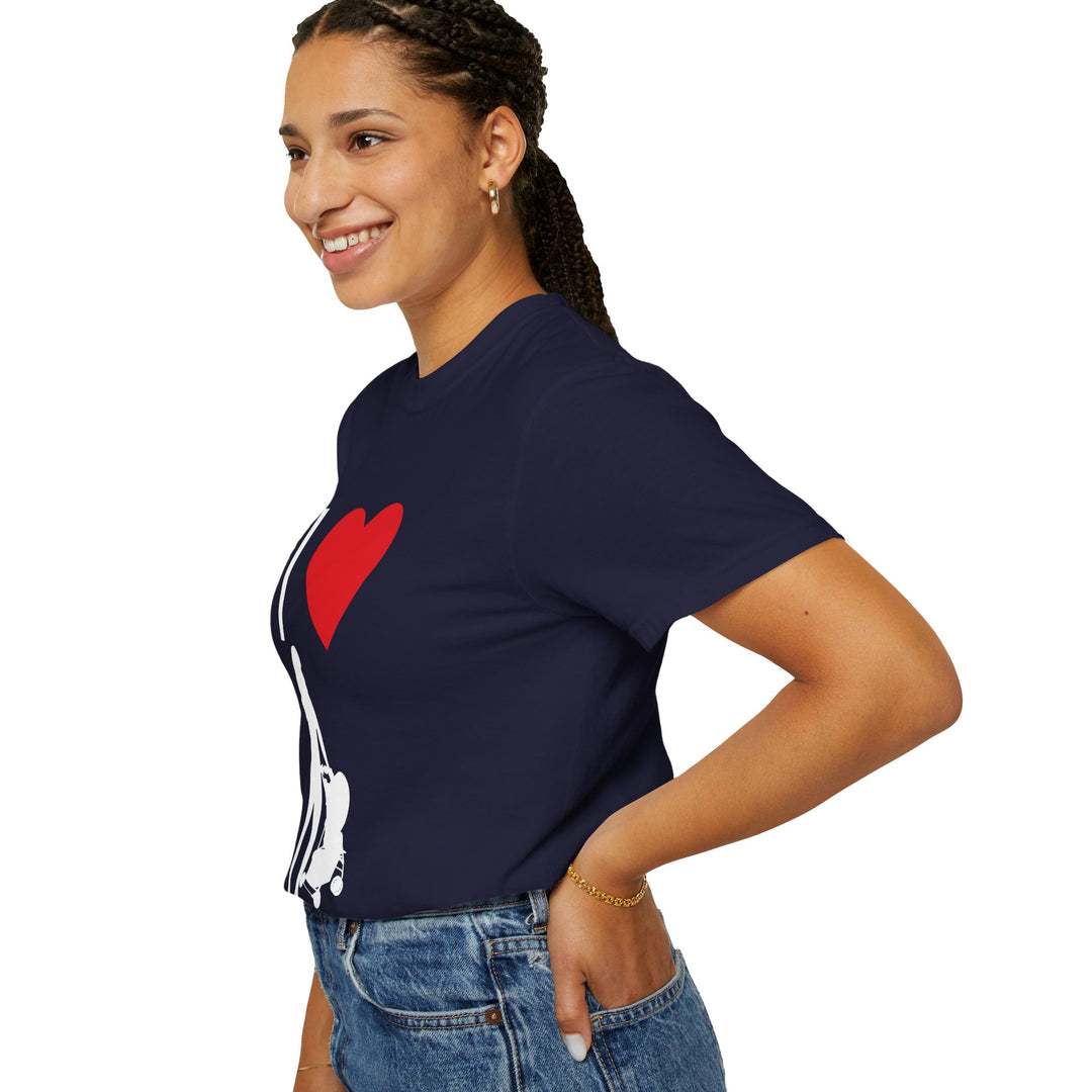 I ❤️ Hottest Mom Unisex Garment-Dyed T-Shirt | Celebrate Love and Empowerment