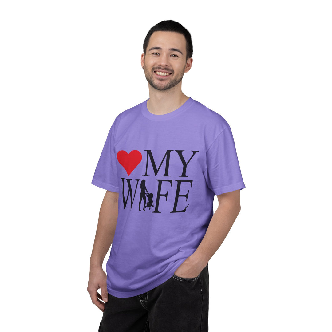 ❤️ My Wife Unisex Garment-Dyed T-Shirt