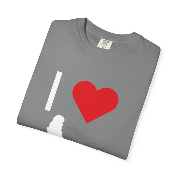 I ❤️ Hottest Mom Unisex Garment-Dyed T-Shirt | Celebrate Love and Empowerment