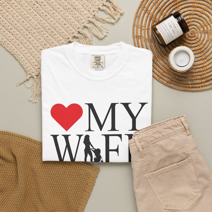 ❤️ My Wife Unisex Garment-Dyed T-Shirt