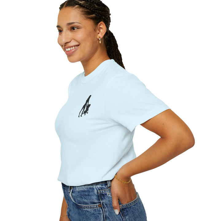 Subtle Hottest Mom Logo Unisex Garment-Dyed T-Shirt