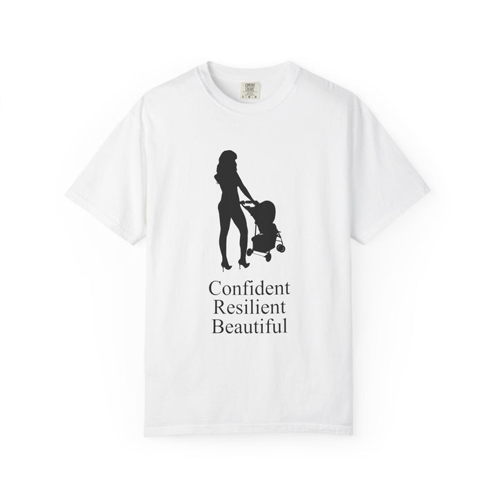 Confident, Resilient, Beautiful T-Shirt | Hottest Mom Logo | Comfort Colors