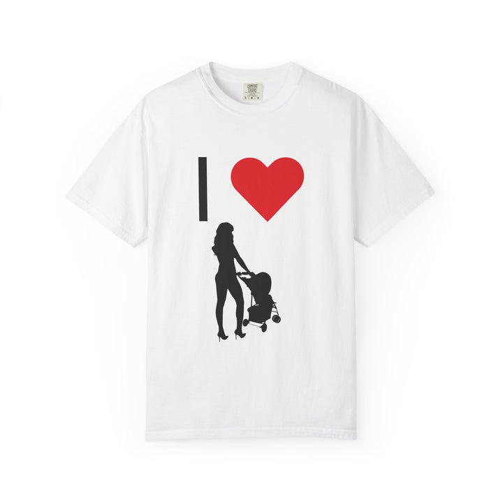 I ❤️ Hottest Mom Unisex Garment-Dyed T-Shirt | Celebrate Love and Empowerment