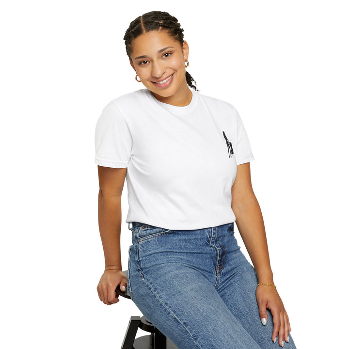 Subtle Hottest Mom Logo Unisex Garment-Dyed T-Shirt