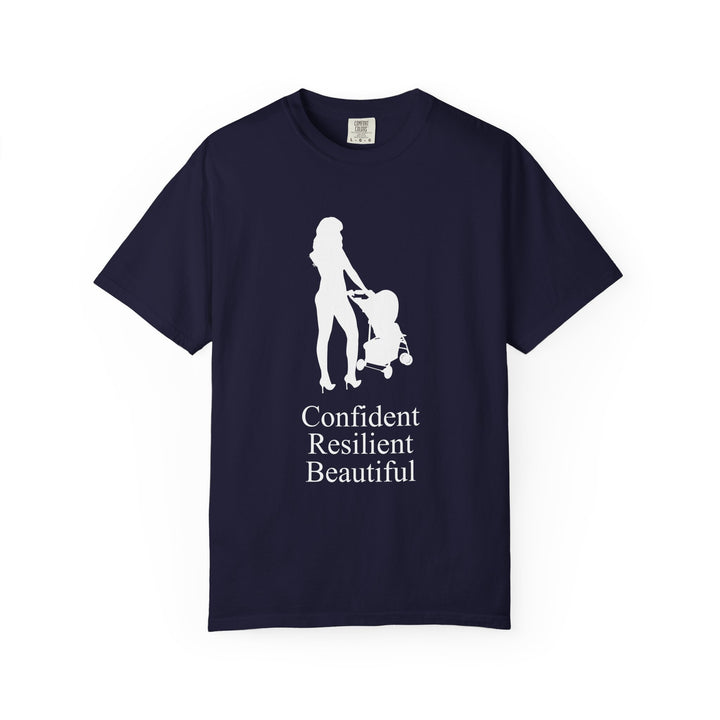 Confident, Resilient, Beautiful T-Shirt | Hottest Mom Logo | Comfort Colors