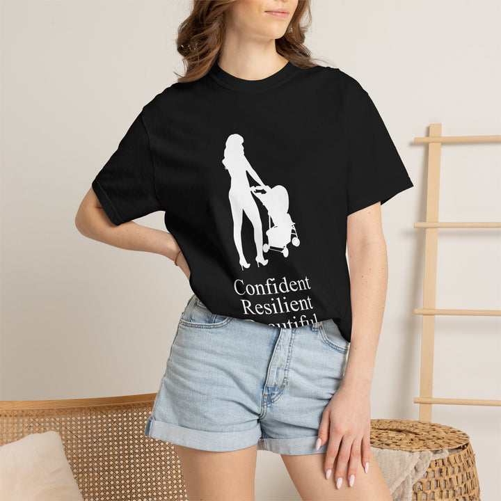 Confident, Resilient, Beautiful T-Shirt | Hottest Mom Logo | Comfort Colors