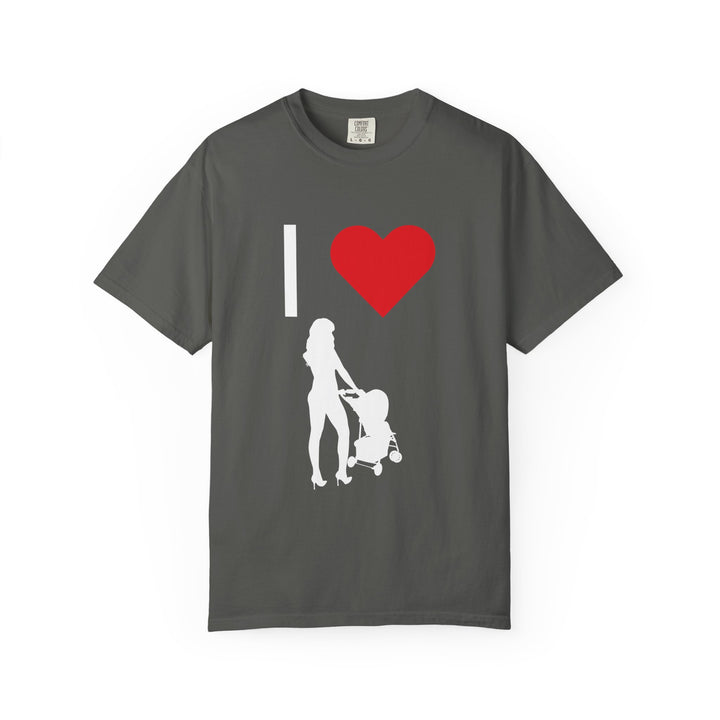 I ❤️ Hottest Mom Unisex Garment-Dyed T-Shirt | Celebrate Love and Empowerment