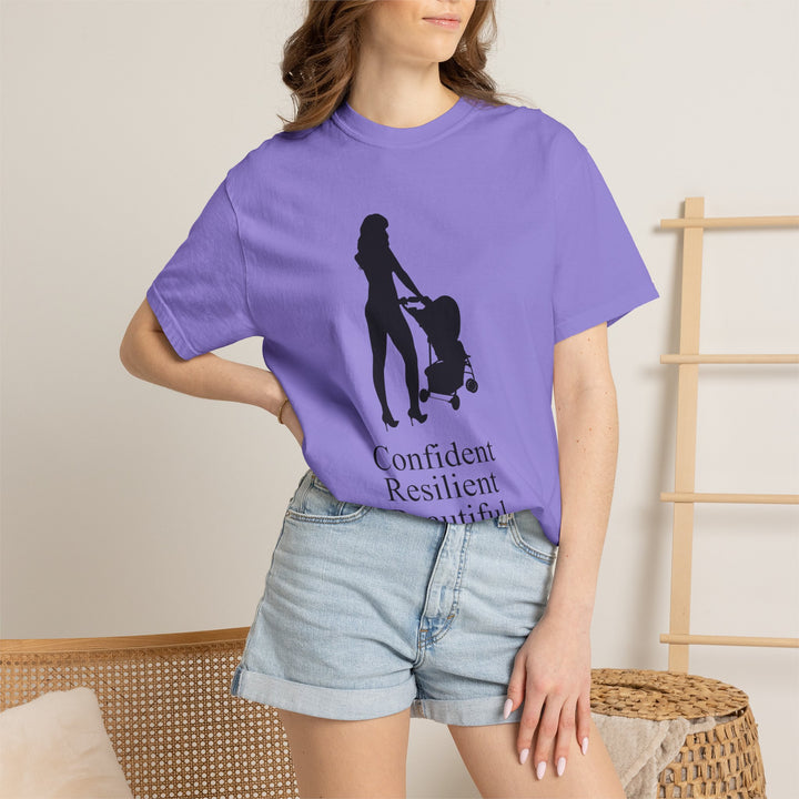 Confident, Resilient, Beautiful T-Shirt | Hottest Mom Logo | Comfort Colors