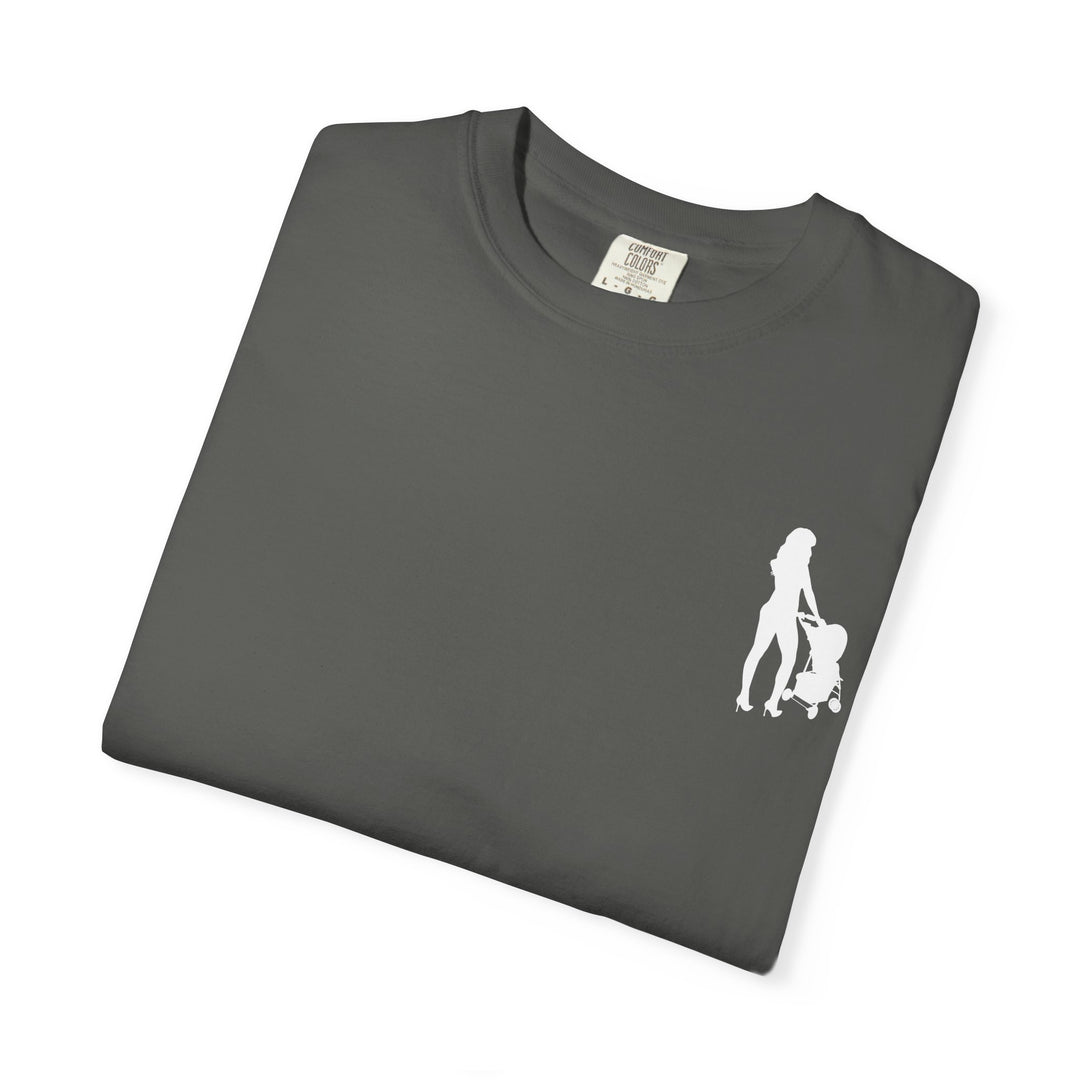 Subtle Hottest Mom Logo Unisex Garment-Dyed T-Shirt