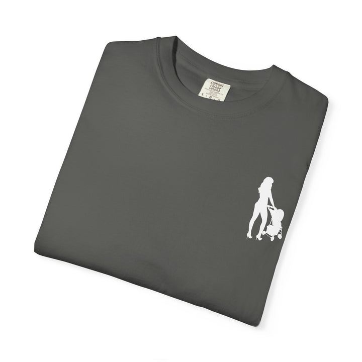 Subtle Hottest Mom Logo Unisex Garment-Dyed T-Shirt