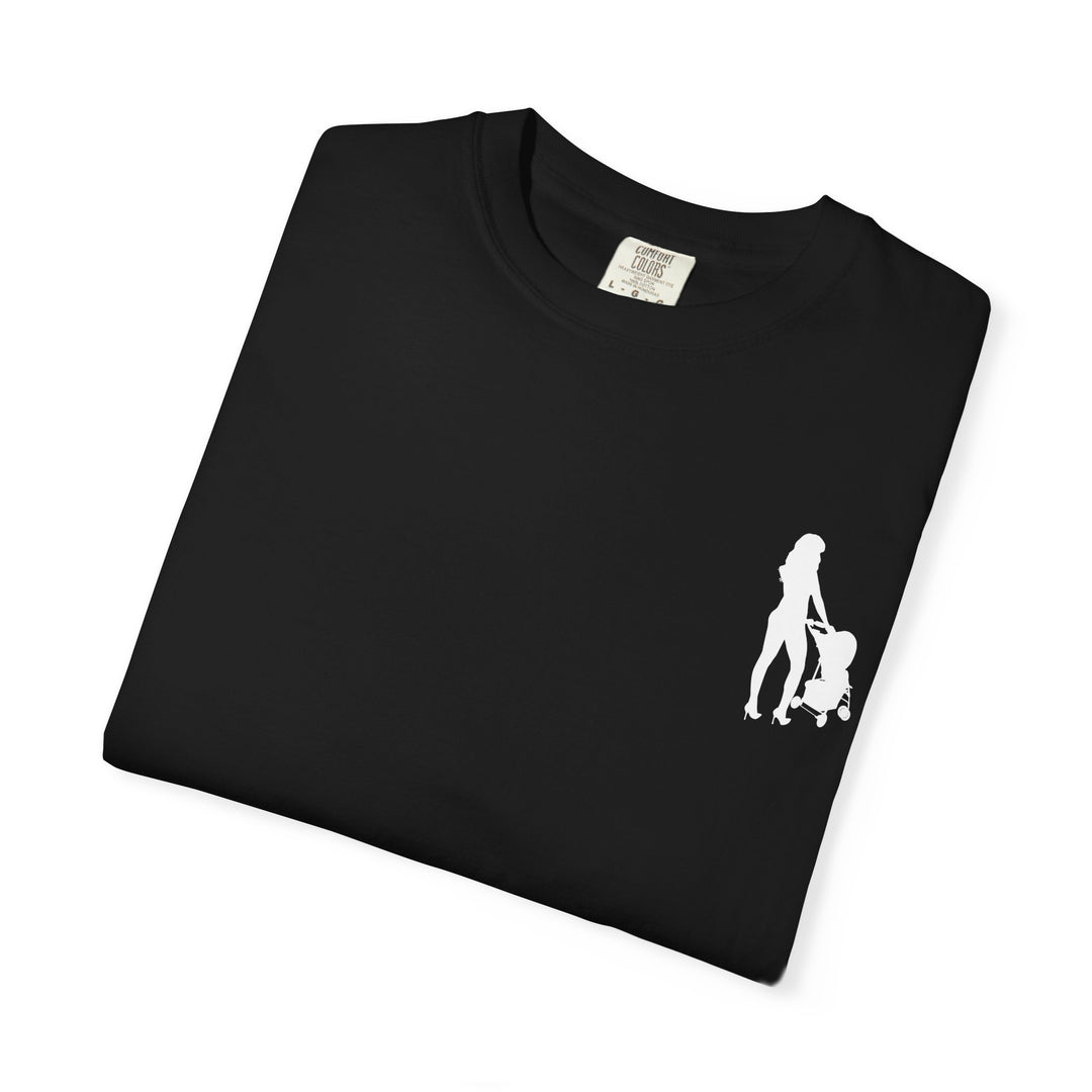 Subtle Hottest Mom Logo Unisex Garment-Dyed T-Shirt