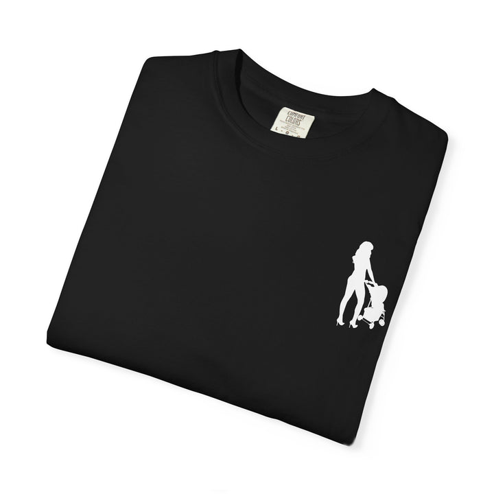 Subtle Hottest Mom Logo Unisex Garment-Dyed T-Shirt