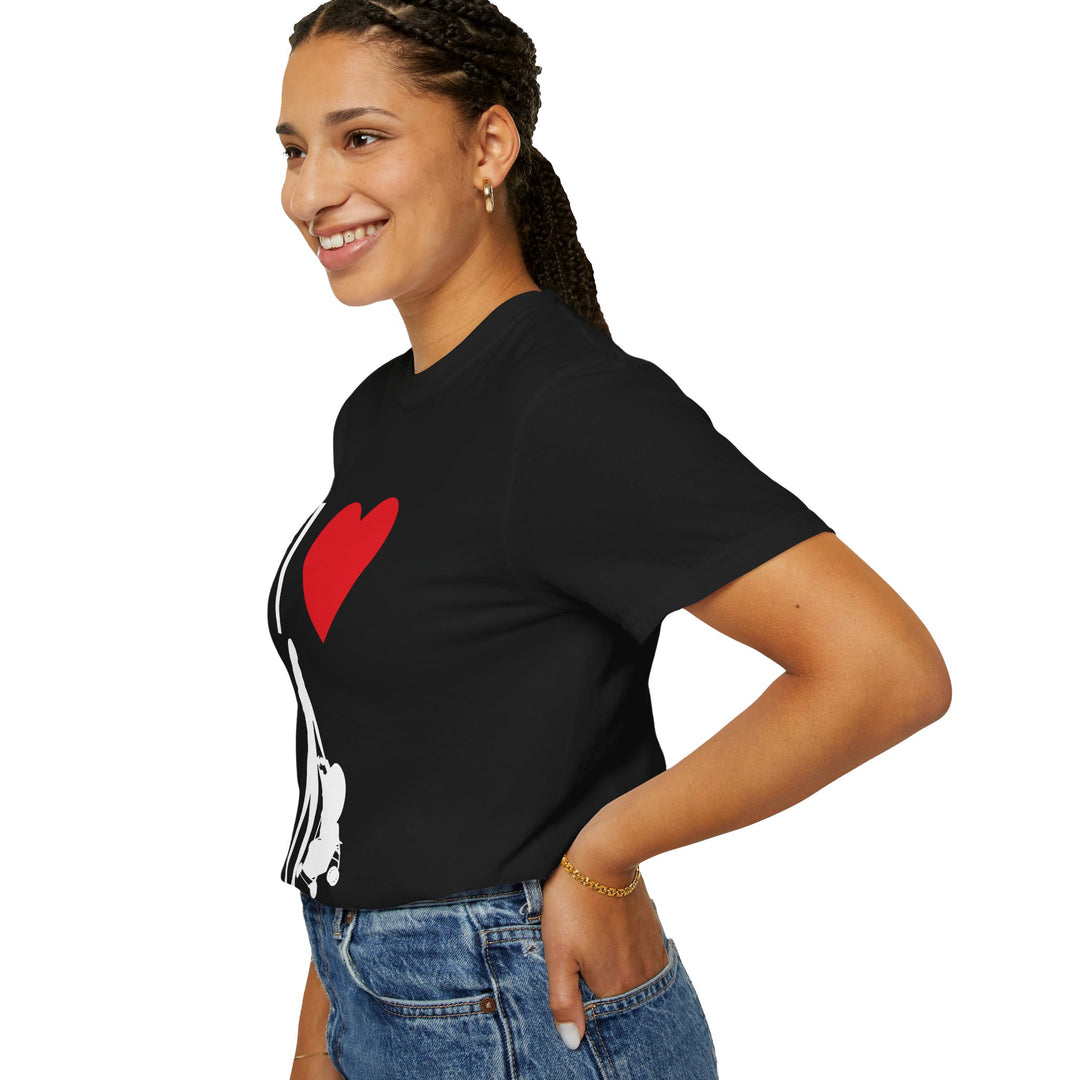 I ❤️ Hottest Mom Unisex Garment-Dyed T-Shirt | Celebrate Love and Empowerment