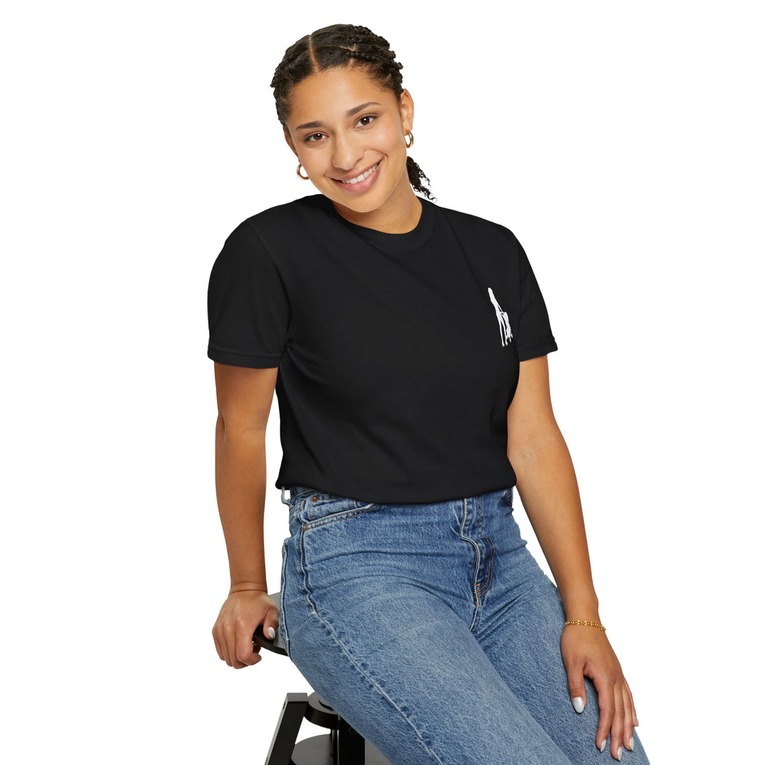 Subtle Hottest Mom Logo Unisex Garment-Dyed T-Shirt
