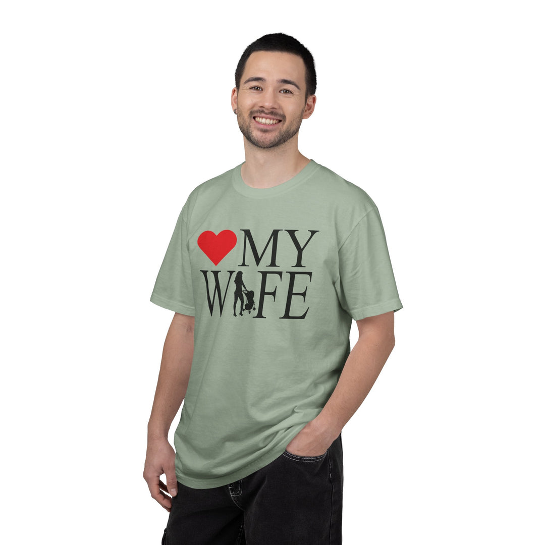 ❤️ My Wife Unisex Garment-Dyed T-Shirt